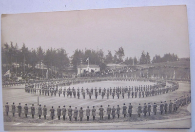 VANHA Valokuva Postikortti Stadion Mikä Paikkakunta? 1920-l