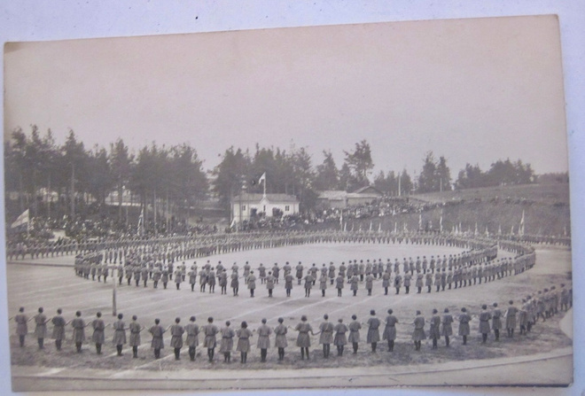 VANHA Valokuva Postikortti Stadion Mikä Paikkakunta? 1920-l