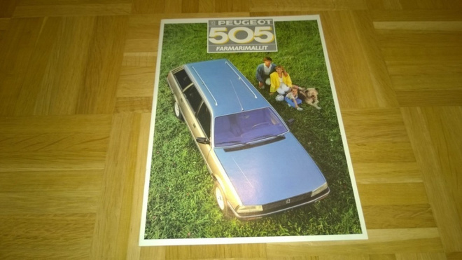 Esite Peugeot 505 farmarimallit, 1987
