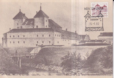 Hämeenlinna 1850-luvulla Maksimikortti, e220