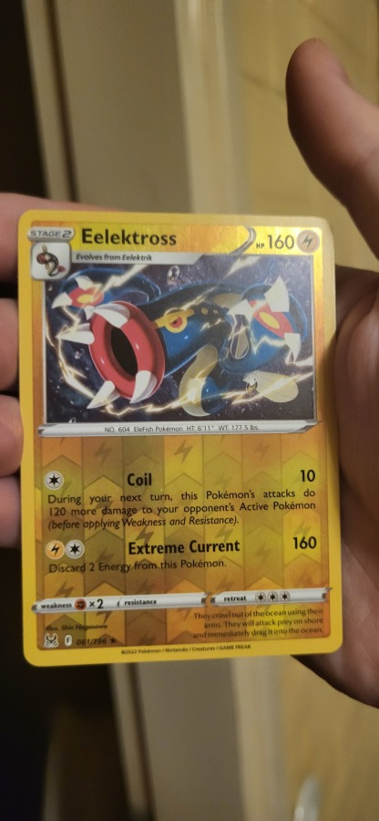 Eelektross [Reverse Holo] #61 Pokemon Lost Origin Rare card