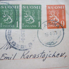 Ehiökortti postimerkein 1950 Bulgariaan - pikkukuva 2