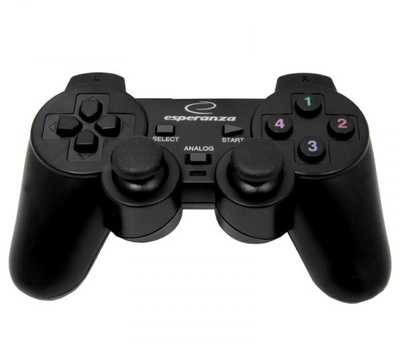 Esperanza EG102 Gaming Controller Black USB 2.0 Gamepad Anal