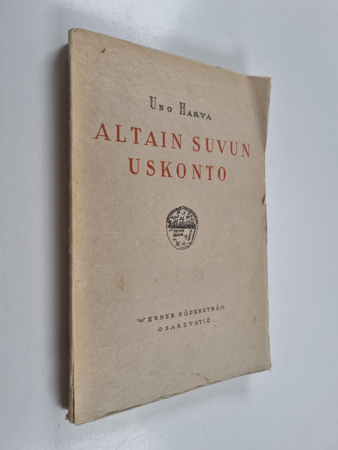 Uno Harva : Altain suvun uskonto