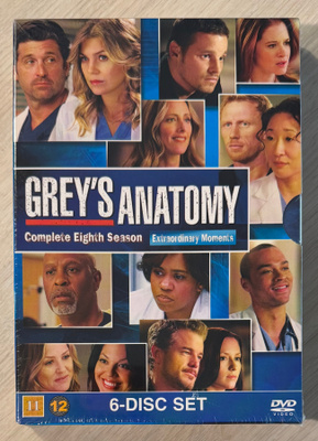 Greyn anatomia: Kausi 8 (2011-2012) 6DVD (UUSI)