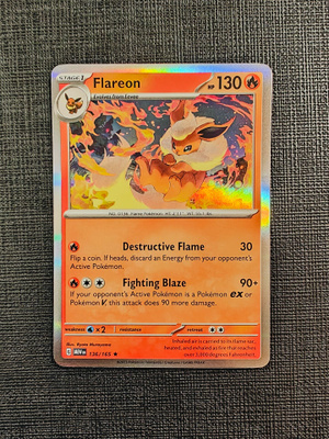 Flareon 136/131 Holo Rare Prismatic Evolutions