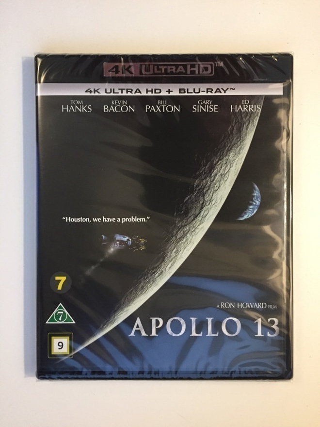 Apollo 13 (4K Ultra HD + Blu-ray) O: Ron Howard (1995) UUSI
