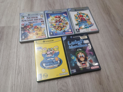 Gamecube Mario Luigi Wario paketti