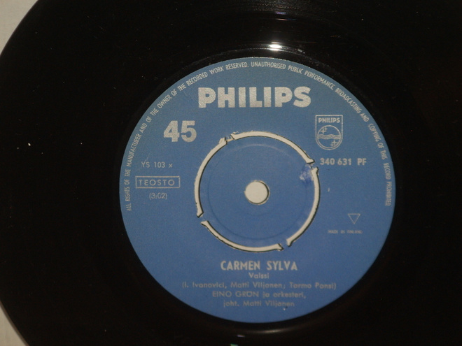 Eino Grön 7" Carmen Sylva/Itämaan ruusuja