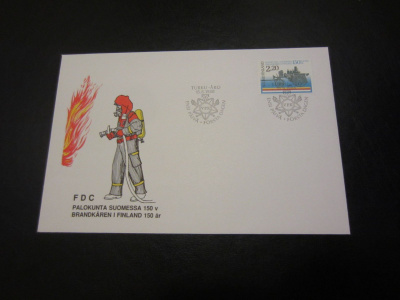 FDC 1988 Palokunta Suomessa 150 vuotta