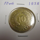 10 mk 1938 Alumiinipronssi Rahakehyksessä Kl 7-8 - pikkukuva 1