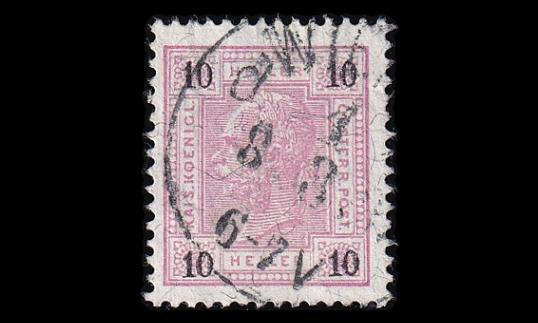 Itävalta 74A * Franz Joseph 10 H (13:12½) (1899)