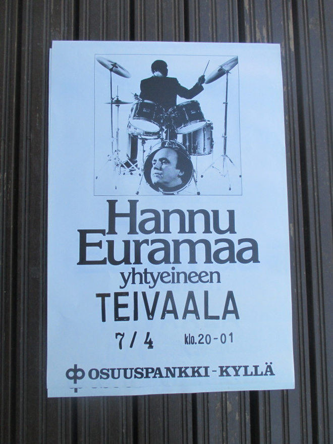 HANNU EURAMAA YHTYEINEEN - vanha keikkajuliste