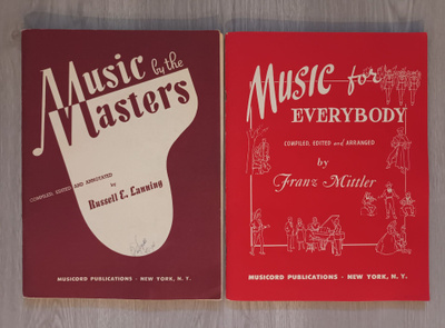 Music For Masters & Music For Everybody nuottikirjat