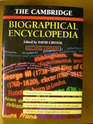 The Cambridge Biographical Encyclopedia Second Edition