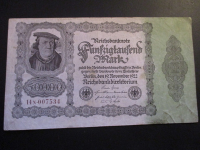 GERMANY 50 000 MARK 1922  (K15-S107)
