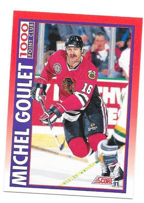 1991-92 Score Canadian #265 Michel Goulet Chicago Blackhawks