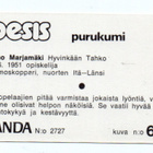 Purkkakuva Panda Pesäpallo n:o 68 TIMO MARJAMÄKI. - pikkukuva 2