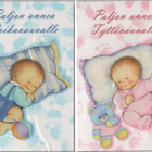 kortti ** Onnea vauvan kotiin - erilaisia taittokortteja - pikkukuva 4
