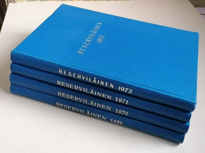 1969-72 Reserviläinen lehti sidotut vuosikerrat