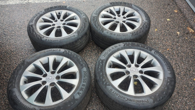Opel 16" alumiinivanteet, 5x110, kesärenkaat 205/55r16