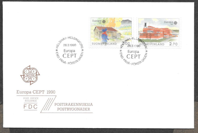 Eurooppa 1990 FDC (LAPE 1105-1106)