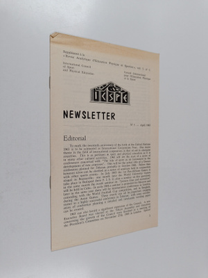 I.C.S.P.E. Newsletter n:o 3 - April 1965