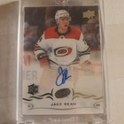 18-19 Upper Deck Clear Cut Jake Bean Rookie RC Autograph #cc - pikkukuva 2