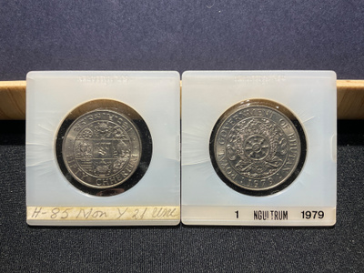 Bhutan 50 chhertum & 1 ngultrum 1979