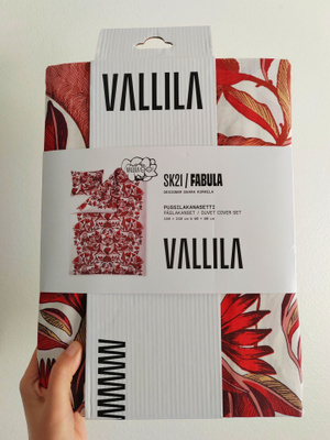 Erittäin kaunis Vallila pussilakanasetti 150x210 Fabula