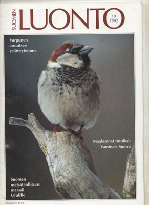 Suomen Luonto n:o 10 1992 Varpunen. Varsinais-Suomi. Lumikko