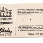 Panda Purkkakuva Linnanmäki n:o 27 Purukumikuva - pikkukuva 2