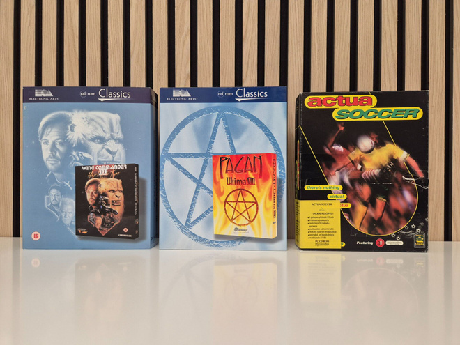 Wing Commander III, Ultima VIII, Actua Soccer PC Big Box