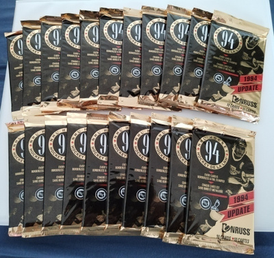 1994 Donruss Update Keräilypussit 2.5e/kpl
