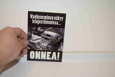 Postikortti (K) moottoripyörä
