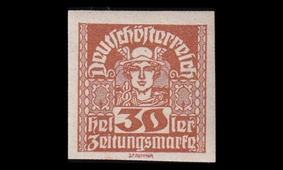 Itävalta 304x ** Sanomalehtimerkki 30 H (1920)