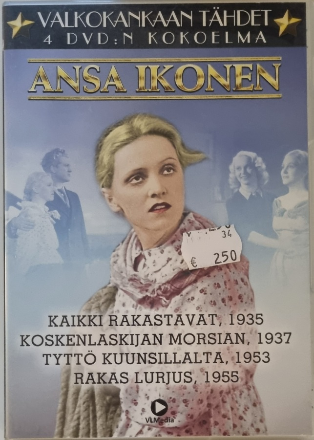 VALKOKANKAAN TÄHDET: ANSA IKONEN DVD (4 DISC)
