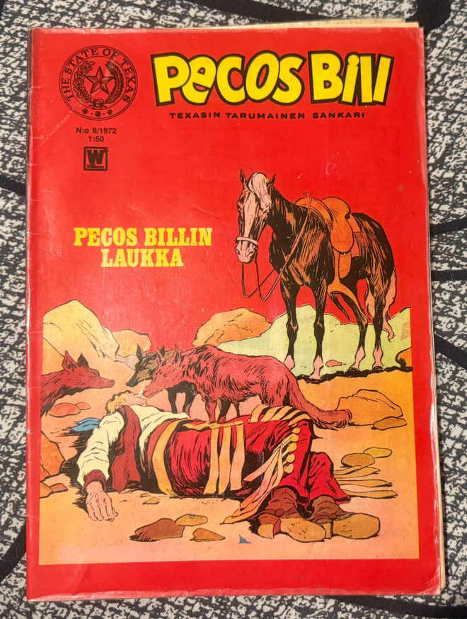 PECOS BILL 09/1972 SARJAKUVA KONTAKTIMUOVITETTU
