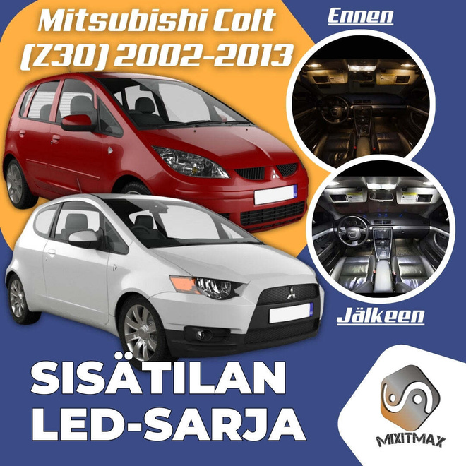 Mitsubishi Colt Sisätilan LED-sarja 4-osainen
