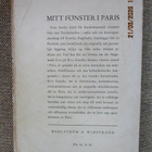 Sven Aurén MITT FÖNSTER I PARIS - pikkukuva 2