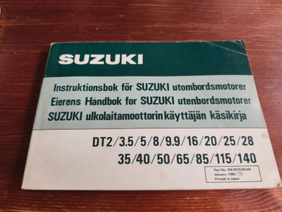 Suzuki ulkolaitamoottorin käyttäjän käsikirja
