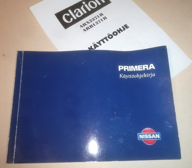 1996 Nissan Primera käyttöohjekirja