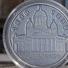 Helsinki Helsingfors 1550/ Tuomiokirkko 1830-1852. Hopeaväri - pikkukuva 1