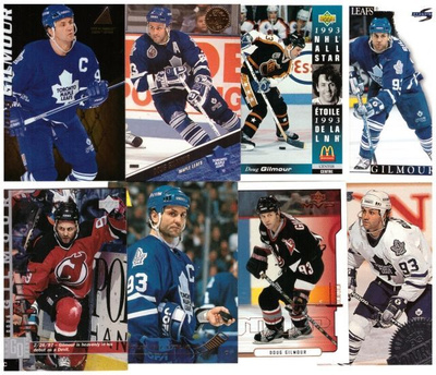8 x DOUG GILMOUR Devils, Sabres, Maple Leafs