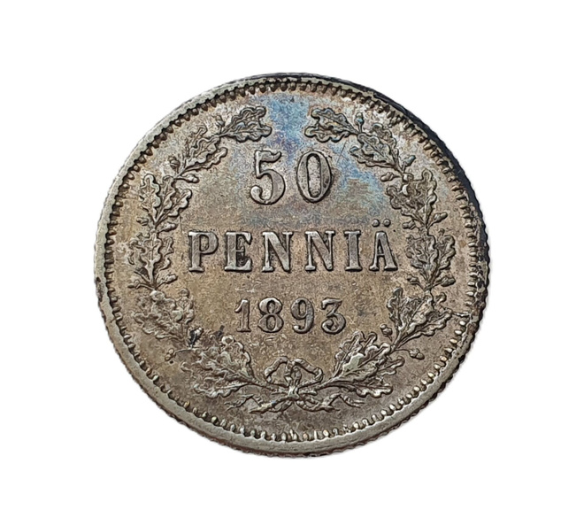 50 penniä 1893 - hyväkuntoinen!