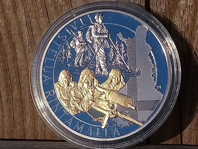 Taistelua rintamalla. 1939-1940. Merkki Kotelossa.