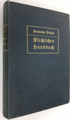 Hermann Priebe : Kirchliches Handbuch fur die evangelisch...