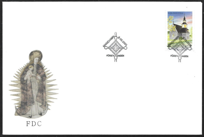 FDC Åland 2003  Kumlingen kirkko   LaPe ÅL 228
