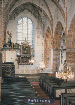 KIRKKOKORTTI - PARAISTEN KIRKKO - SISÄKUVA - 3