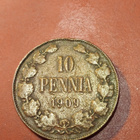 10 penniä 1909 Copper/Kupari *1+ - pikkukuva 1